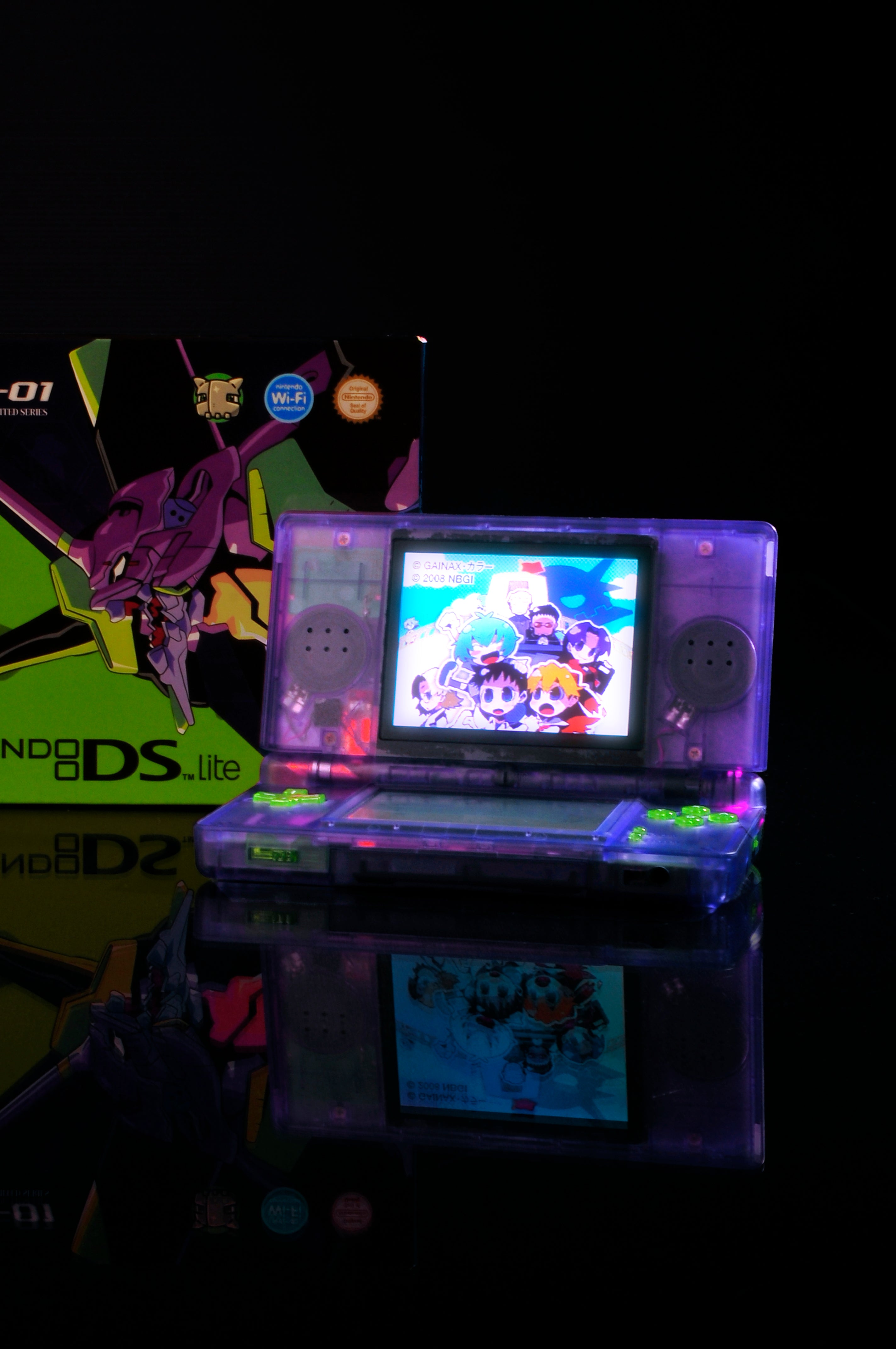 DS Lite Custom EVA-01 Edition – RetroForge Lab