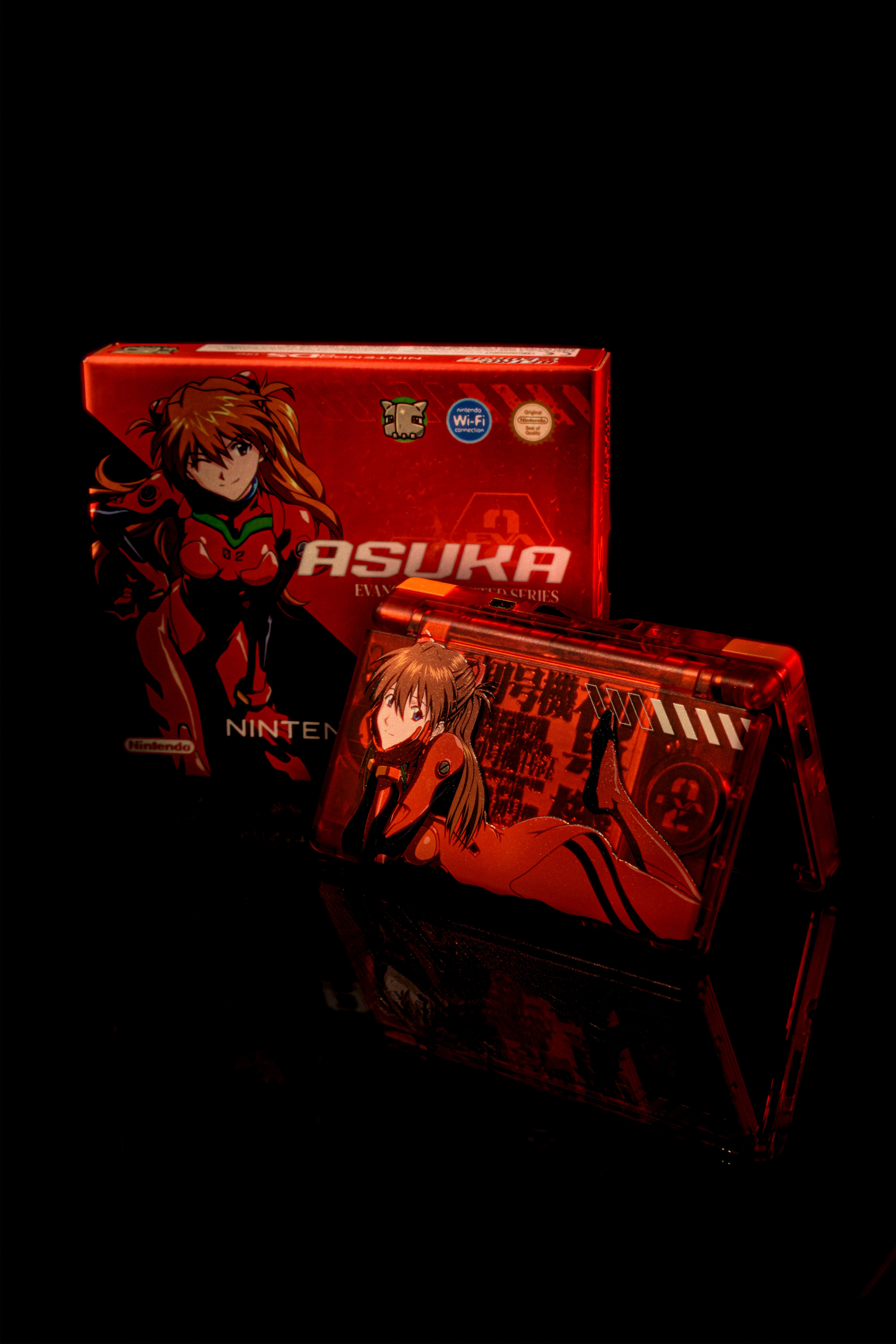 DS Lite Custom EVA-02 Asuka Edition – RetroForge Lab