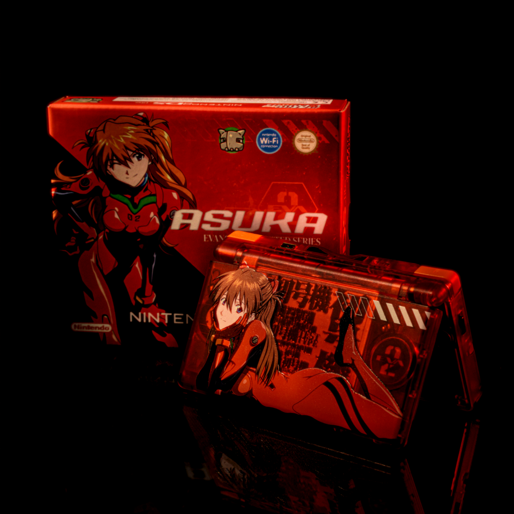 EVA-02 Asuka (Evangelion) custom Nintendo DS Lite — RetroForge Lab