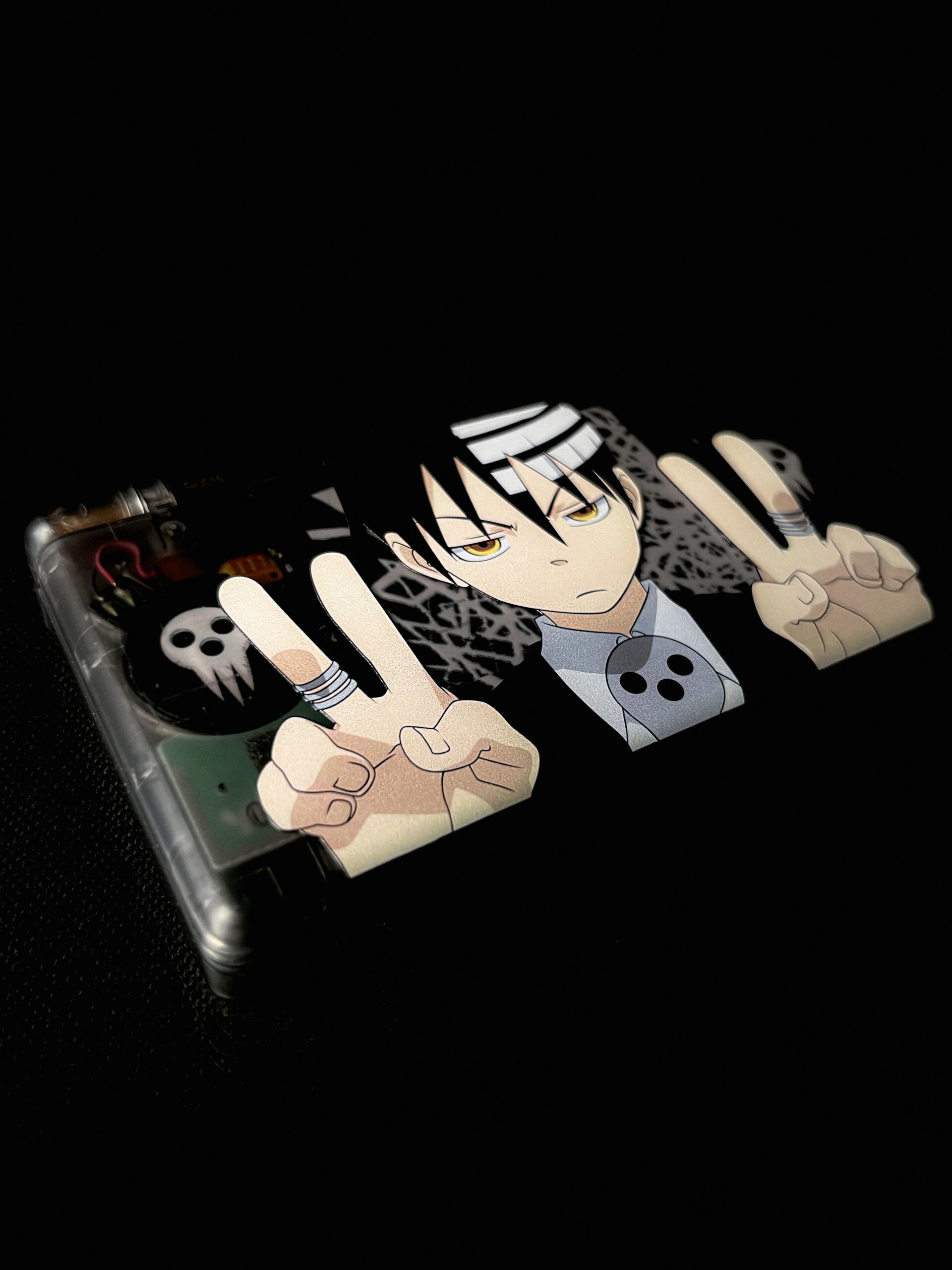 Death the Kid (Soul Eater) custom Nintendo DS Lite, detail view 3